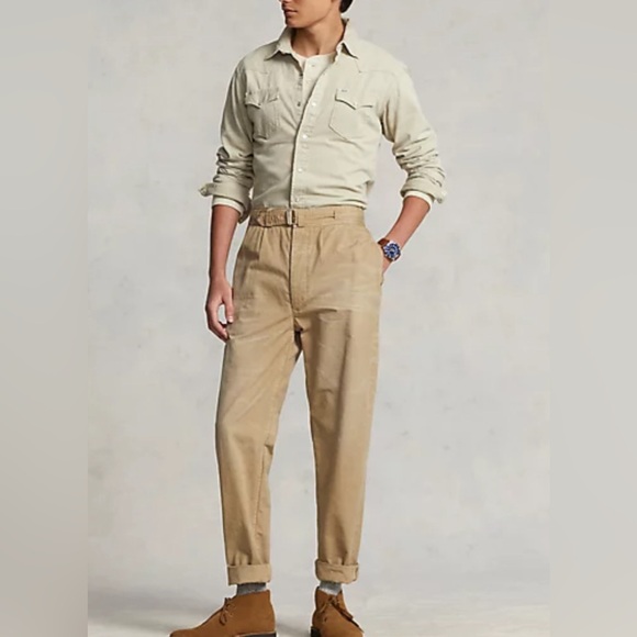 Polo Ralph Lauren Garment-Dyed Denim Western Shirt - Picture 3 of 7